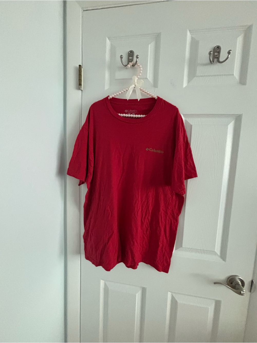 Columbia Men's Short Sleeve Crew Tee - Crimson Red